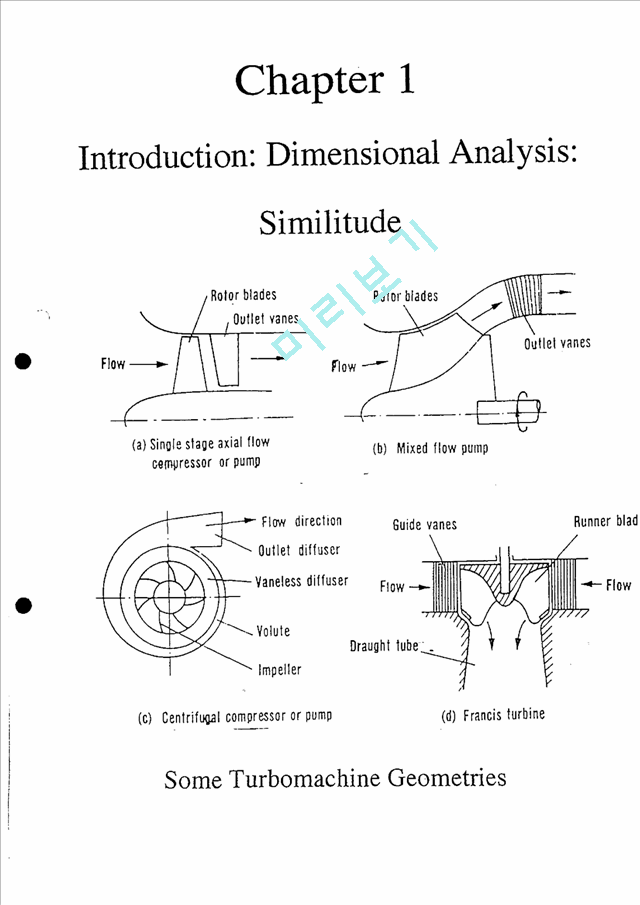 Fluid Mechanics And Thermodynamics Of Turbomachinery 5th Dixon 5판 솔루션기계설계솔루션